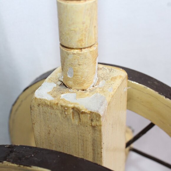 Antique Victorian Horse Stick Toy on Wheels 20.5 in Tall - Picture 5 of 14